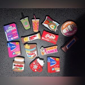 Assorted Food and Drink Themed Shoe Charms